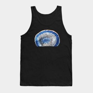 Blue Agate Crystal Pastel Drawing Tank Top